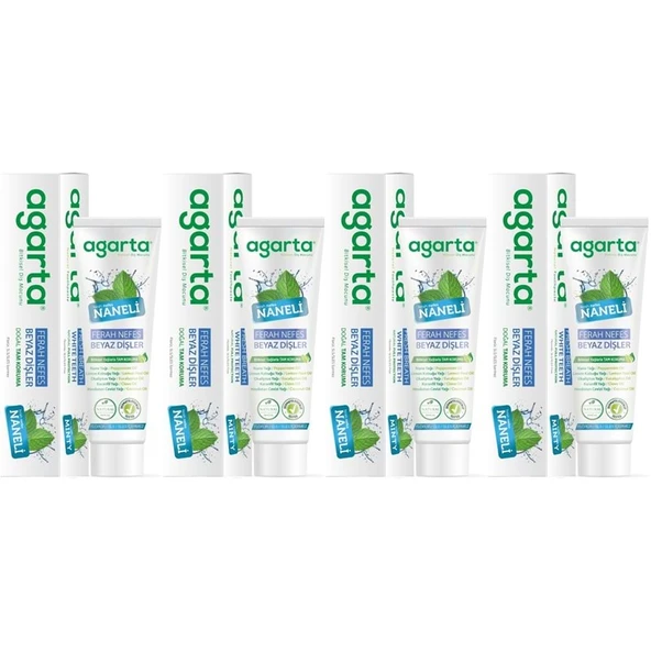 Agarta Doğal Diş Macunu 100ML Naneli (4 Lü Set) ürün görseli 1