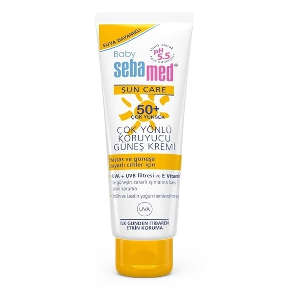 Sebamed Baby Sun Care Güneş Kremi 75ML 50+ Çok Yüksek Faktör Çoçuk ürün görseli 1