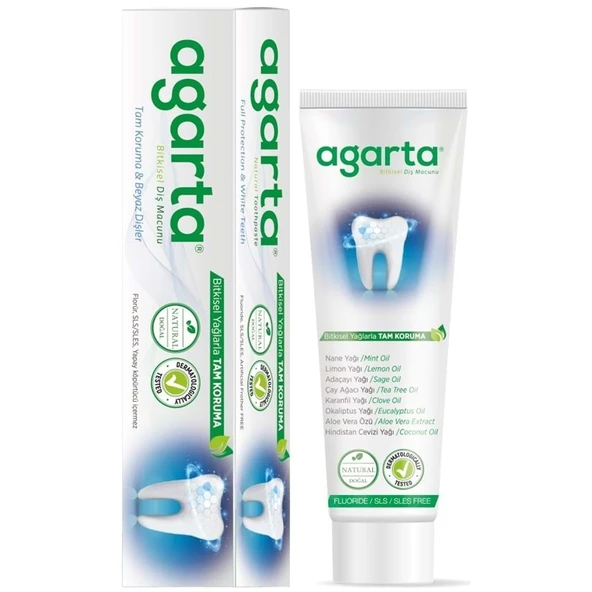 Agarta Doğal Diş Macunu 100ML Bitki Özlü (4 Lü Set) - Resim 2