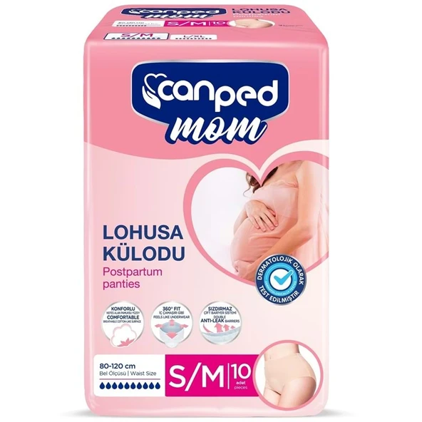 Canped Mom Lohusa Külodu - Külot Bez S - Small - Küçük / M - Medium - Orta (İç Adet 10) Tekli Pk ürün görseli 1