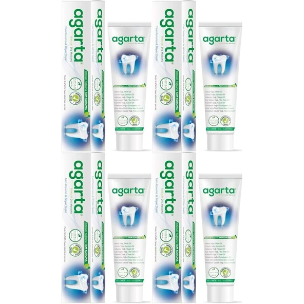 Agarta Doğal Diş Macunu 100ML Bitki Özlü (4 Lü Set) ürün görseli 1