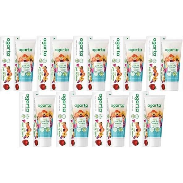 Agarta Doğal Diş Macunu 75ML Çocuk (9 Lu Set) ürün görseli 1