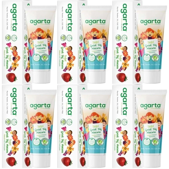 Agarta Doğal Diş Macunu 75ML Çocuk (6 Lı Set) ürün görseli 1