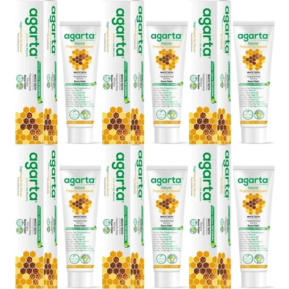 Agarta Doğal Diş Macunu 100ML Propolis (6 Lı Set) ürün görseli 1