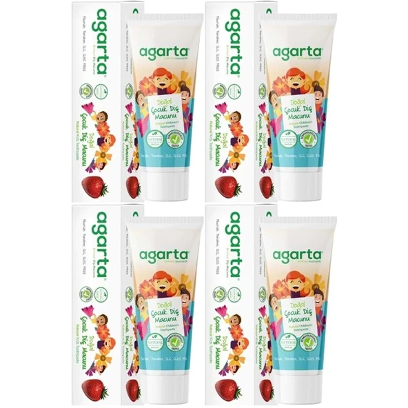 Agarta Doğal Diş Macunu 75ML Çocuk (4 Lü Set) ürün görseli 1