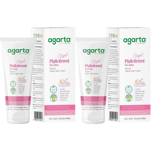 Agarta Doğal Pişik Kremi 100ML (2 Li Set) ürün görseli 1