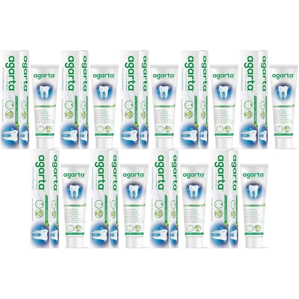 Agarta Doğal Diş Macunu 100ML Bitki Özlü (9 Lu Set) ürün görseli 1