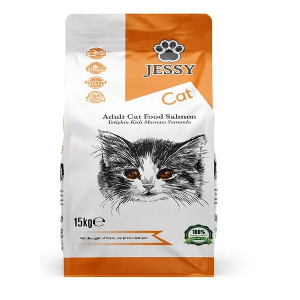 JESSY Somonlu Yetişkin Kedi Maması 15 Kg ürün görseli 1