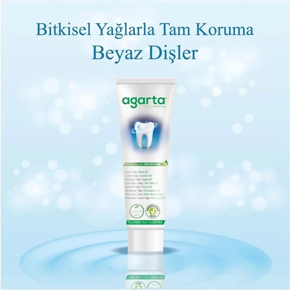 Agarta Doğal Diş Macunu 100ML Bitki Özlü (2 Li Set) - Resim 4