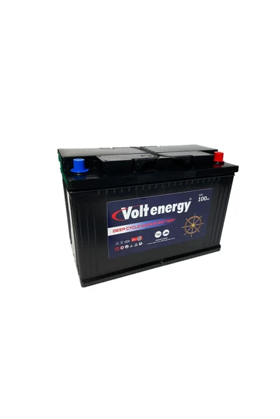 12 V 100 Amper Deep Cycle Marin Bakımsız Akü (ÜRETİM YILI:2026) ürün görseli 1