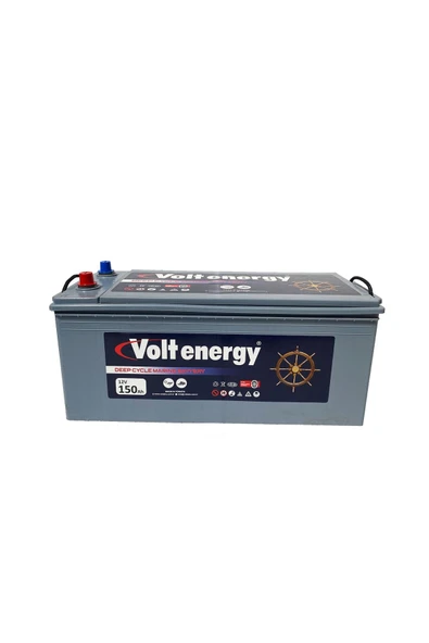 12 V 150 Amper Deep Cycle Marin Bakımsız Akü (ÜRETİM YILI: 2026) ürün görseli 1