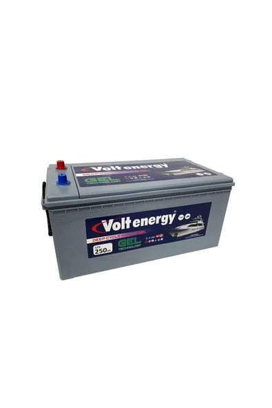 12 V 250 Amper Deep Cycle Marin Jel Nanocarbon Akü(ÜRETİM YILI:2026) ürün görseli 1