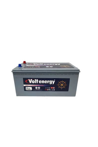 12 V 250 Amper Deep Cycle Marin Bakımsız Akü (ÜRETİM YILI:2026) ürün görseli 1