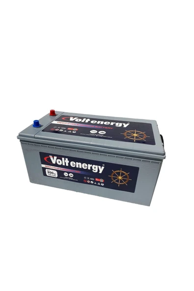 12 V 200 Amper Deep Cycle Marin Bakımsız Akü (ÜRETİM YILI: 2026) ürün görseli 1