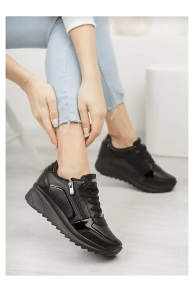Konfores 1662 Anatomik Tabanlı Fermuarlı Bayan Sneakers Ayakkabı ürün görseli 1