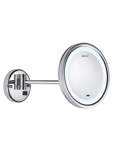 Valera Swiss Optima Light Smart Sansörlü Otamatik Işıklı LED Aydınlatmalı Yatay Eksen Ayarlı 3x Büyüteçli Krom Ayna ürün görseli 1