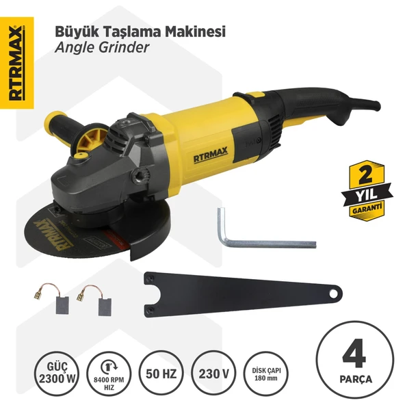 RTM1180 Büyük Taşlama Makinası 180 mm 2300 W ürün görseli 1