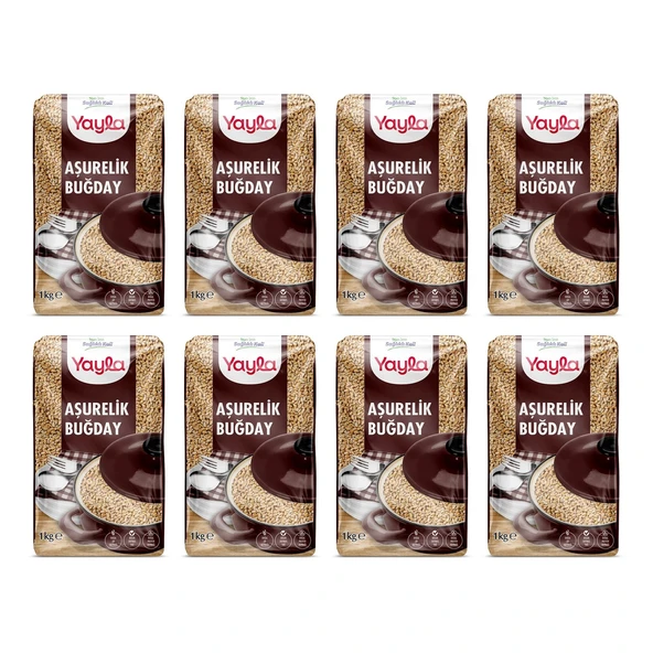 Yayla Bakliyat Aşurelik Buğday 1 kg x 8 Adet ürün görseli 1