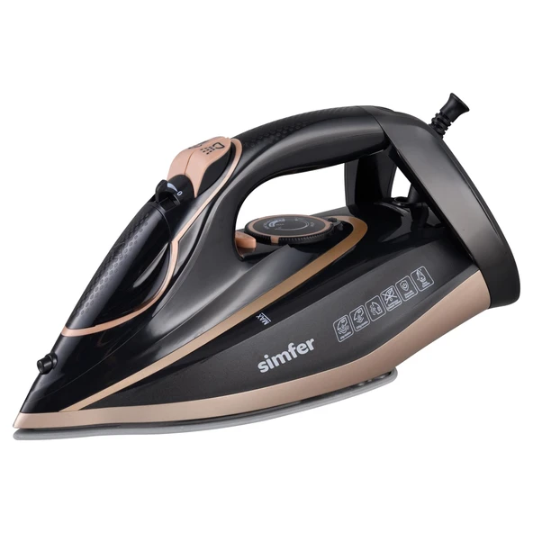 Simfer 6400 Siyah-Rosegold Buharlı Ütü Steam Energy ürün görseli 1