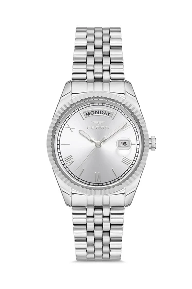 Ferro FL21131A-A Quartz Çelik Gri 35 mm Kadın Kol Saati ürün görseli 1