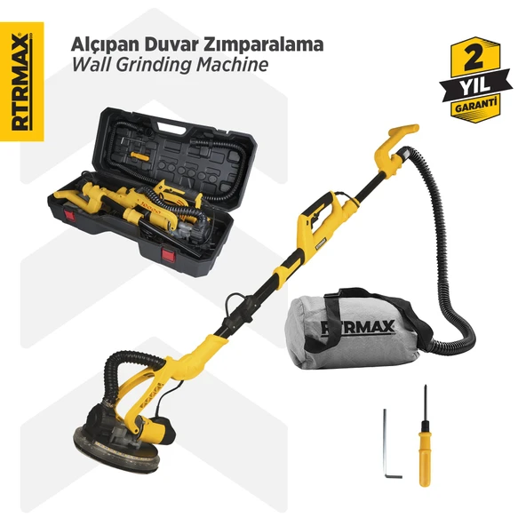 RTM3793 Alçıpan Duvar Zımpara Makinası 710 W 225 mm ürün görseli 1