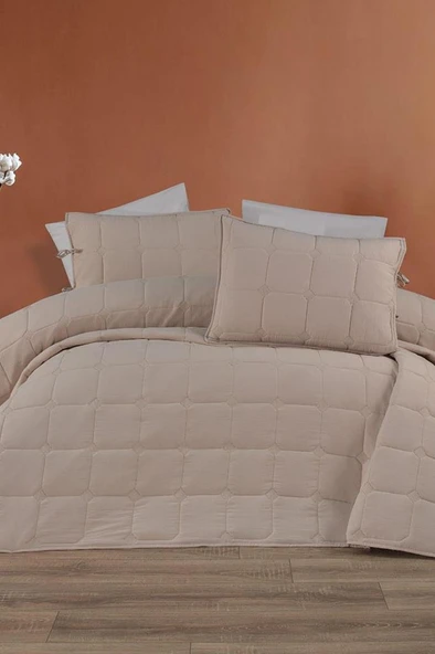 Cratos Comfort Çift Kişilik Yatak Örtüsü Bej ürün görseli 1