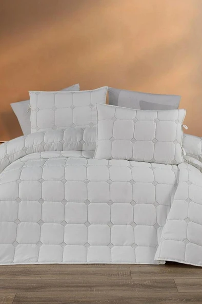 Cratos Comfort Çift Kişilik Yatak Örtüsü Krem ürün görseli 1