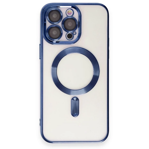 İPhone 15 Pro Max Uyumlu Magsafe özellikli Mavi Pure Kılıf ürün görseli 1