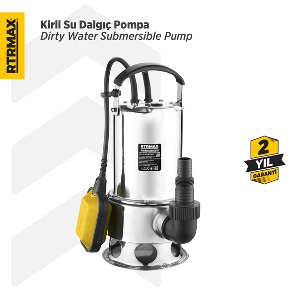 RTM840 Kirli Su Dalgıç Pompa Paslanmaz 1100 W 11 Mt - Resim 2