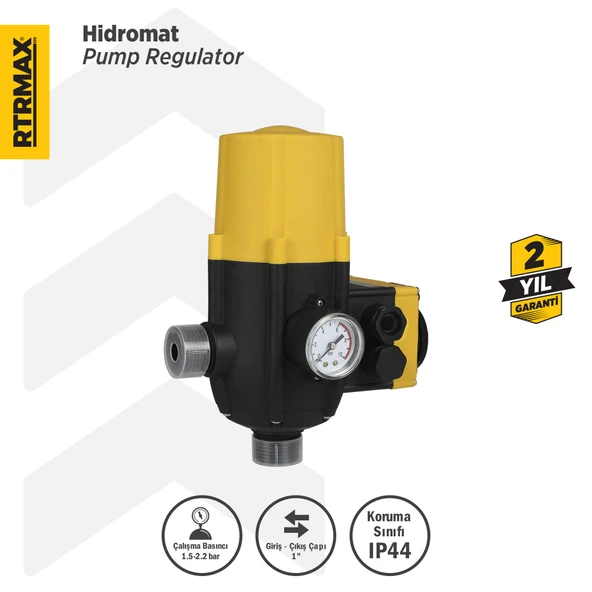 RTM858 Hidromat Barometre Prizli 1.5-2.2 Bar 1x1'' Çap ürün görseli 1