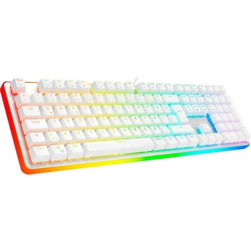 Gamebooster G918 Fire Storm RGB Red Switch Beyaz Mekanik Gaming Klavye ürün görseli 1