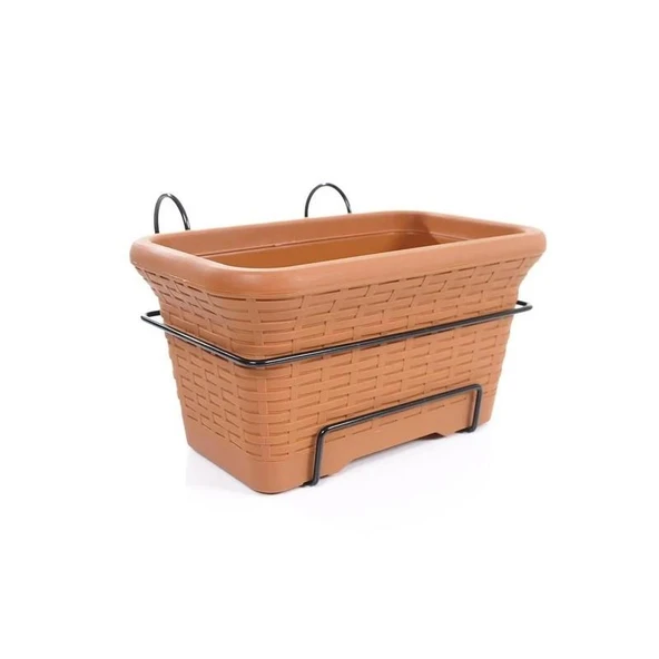 Omnipazar SO-HB01A Askılı Hasır Desen Balkon Saksı 6.5 Litre No 1 ürün görseli 1