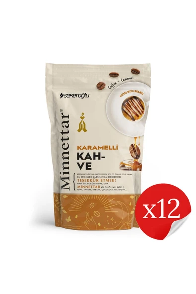 Şekeroğlu Minnettar Karamelli Kahve 12 x 165 Gr ( 12 Adet ) ürün görseli 1