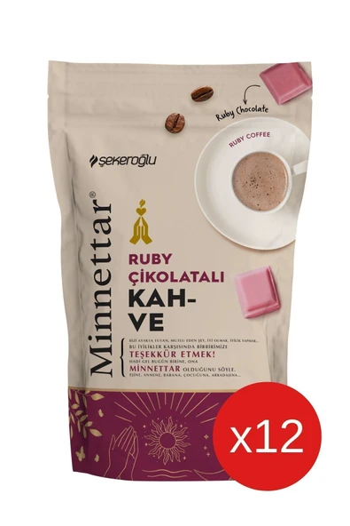 Şekeroğlu Minnettar Ruby Çikolatalı Kahve 12 X 165 gr ( 12 Paket ) ürün görseli 1