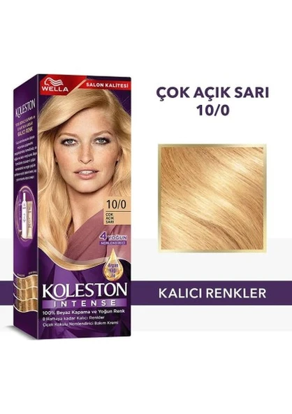 Wella Koleston Intense 10/0 Çok Açık Sarı ürün görseli 1
