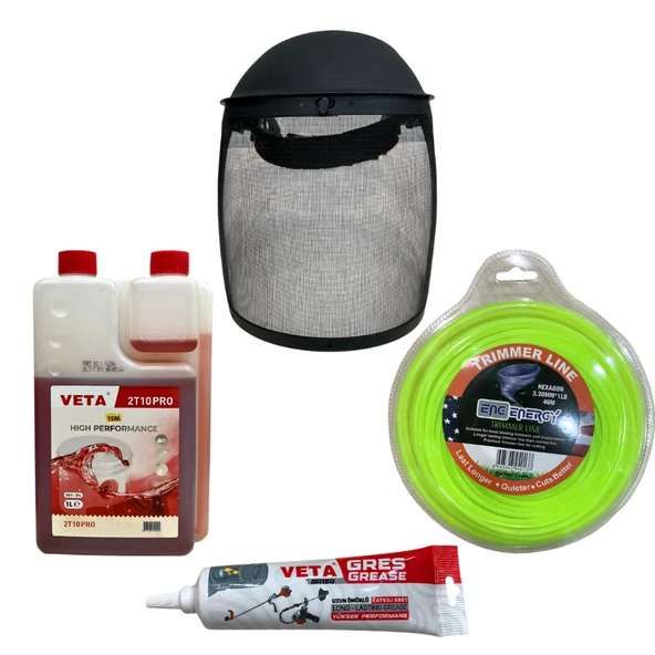 VETA AKSESUAR SETİ / VETA GRES + VETA 2T YAĞ + MASKE + ENG ENERGY MİSİNA ürün görseli 1