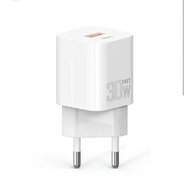 PDQ30B 30W PD QC 4.0 1xUSB-A + 1xType-C Port Çıkışlı Şarj Cihazı ürün görseli 1