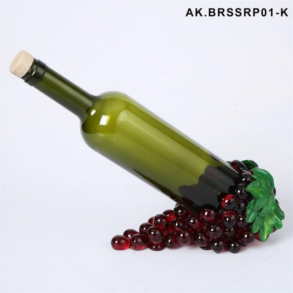 Crearthome Üzüm Şaraplık Şeffaf Kırmızı 23x10 Cm AK.BRSSRP01-1-SK ürün görseli 1