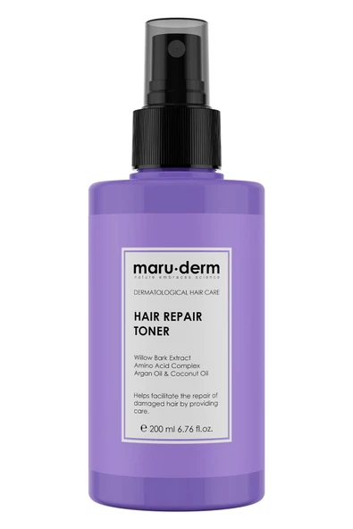Maru.Derm Saç Tonik | Onarıcı Saç Bakım Toniği 200 ML | Yıpranmış Zayıf Saçlar | Vegan ürün görseli 1