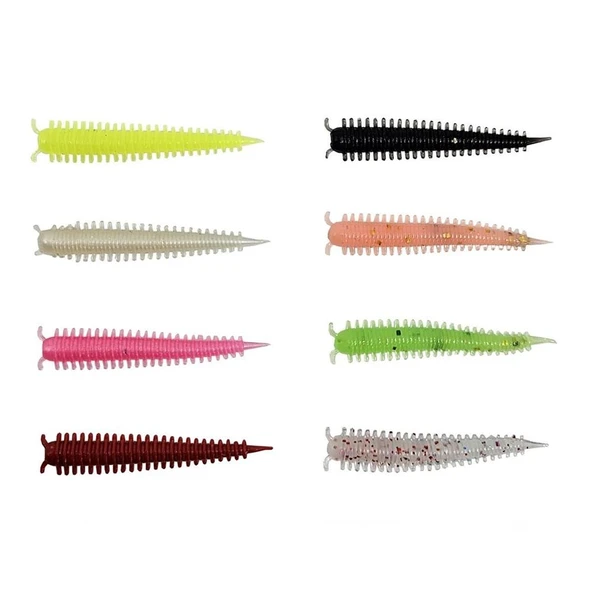 Kendo Zombie Worm Blueberry Scent CY029 Lrf Silikonu 4cm ( MixColor ) ürün görseli 1