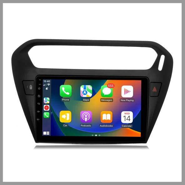 CITROEN C-ELYSEE UYUMLU SİYAH 2012-2023 4 GB RAM 64 GB HAFIZA ANDROID MULTIMEDIA TEYP ürün görseli 1