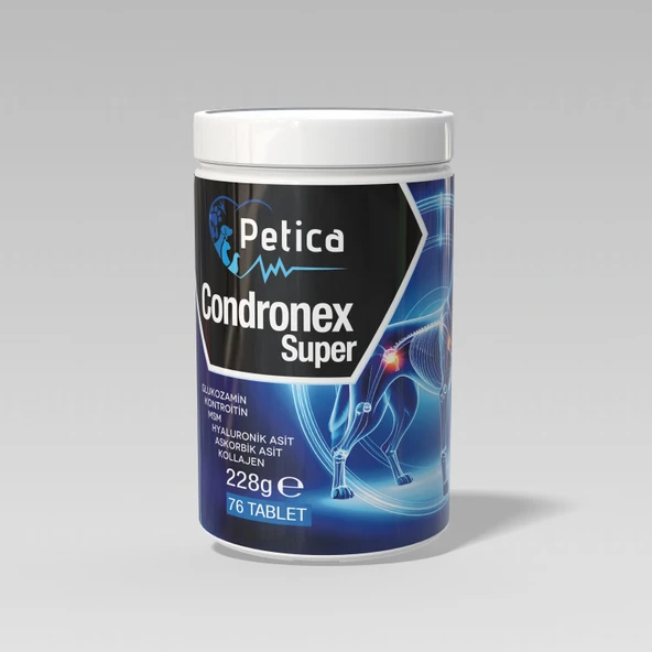 Petica Condronex Super 3 gr x 76 adet Tablet Köpekler Için Glukozamin ürün görseli 1