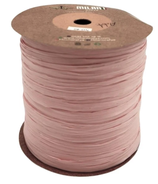 Çanta Aksesuar Milano Rafya Soft Pembe Renk 100 gr (no:40) ürün görseli 1