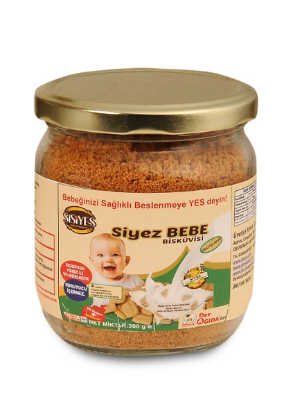 SİYEZ UNLU BEBE BİSKÜVİSİ TOZ 200G ürün görseli 1