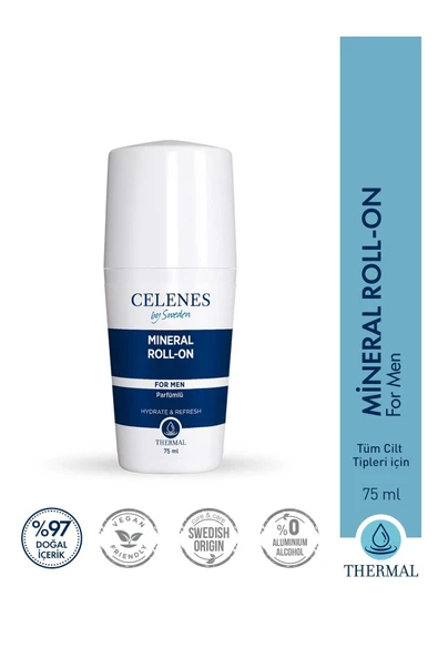 Celenes by Sweden Roll-On Thermal For Men Parfümlü 75 ml ürün görseli 1