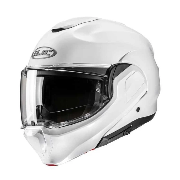 KASK HJC F100 İNCİ BEYAZI 180 DERECE ÇENE AÇILIR ürün görseli 1