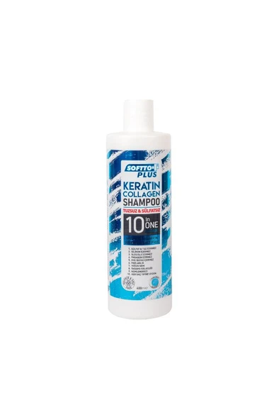 Softto Plus Keratin  Colagen Tuzsuz Şampuan 400 Ml ürün görseli 1