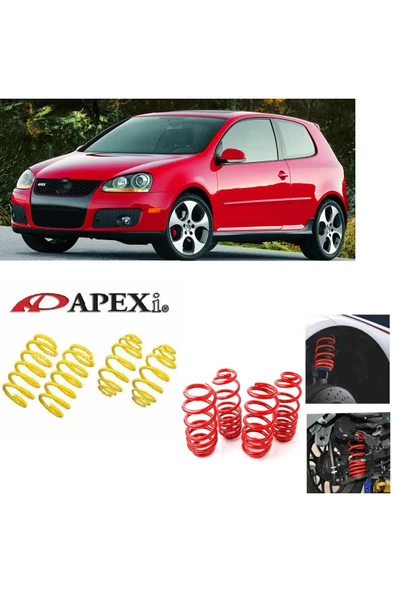 VW GOLF 5 MK5 2004-2009 APEXİ Uyumlu 4.5 CM SPOR HELEZON YAY ürün görseli 1