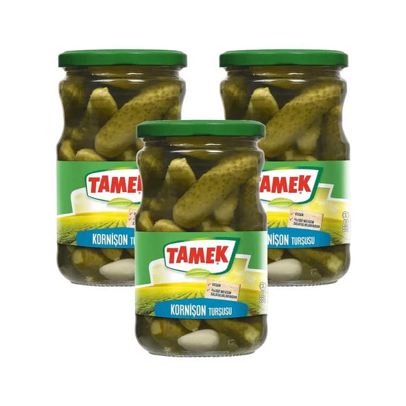 Tamek Kornişon Turşusu 350 gr x 3 Adet ürün görseli 1
