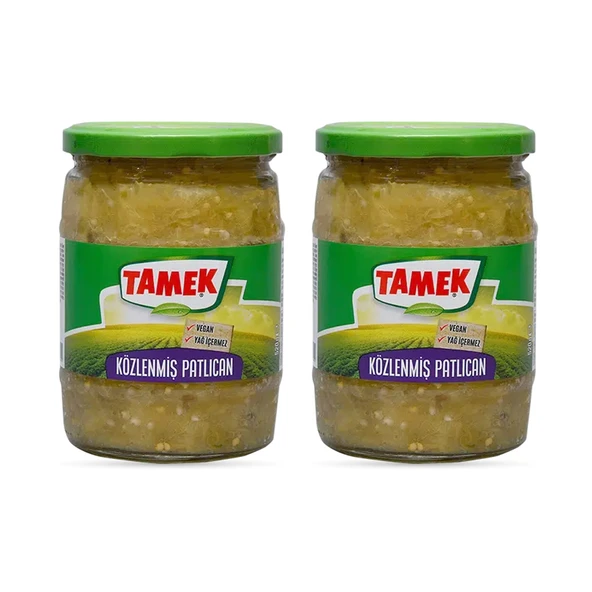 Tamek Közlenmiş Patlıcan 520 gr Cam Kavanoz x 2 Adet ürün görseli 1
